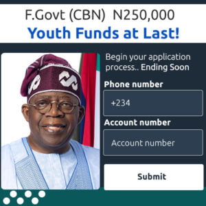 ₦250,000 FG Loan by CBN (NDE)