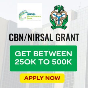 Get F.Govt ₦250,000 - ₦500,000 Grant